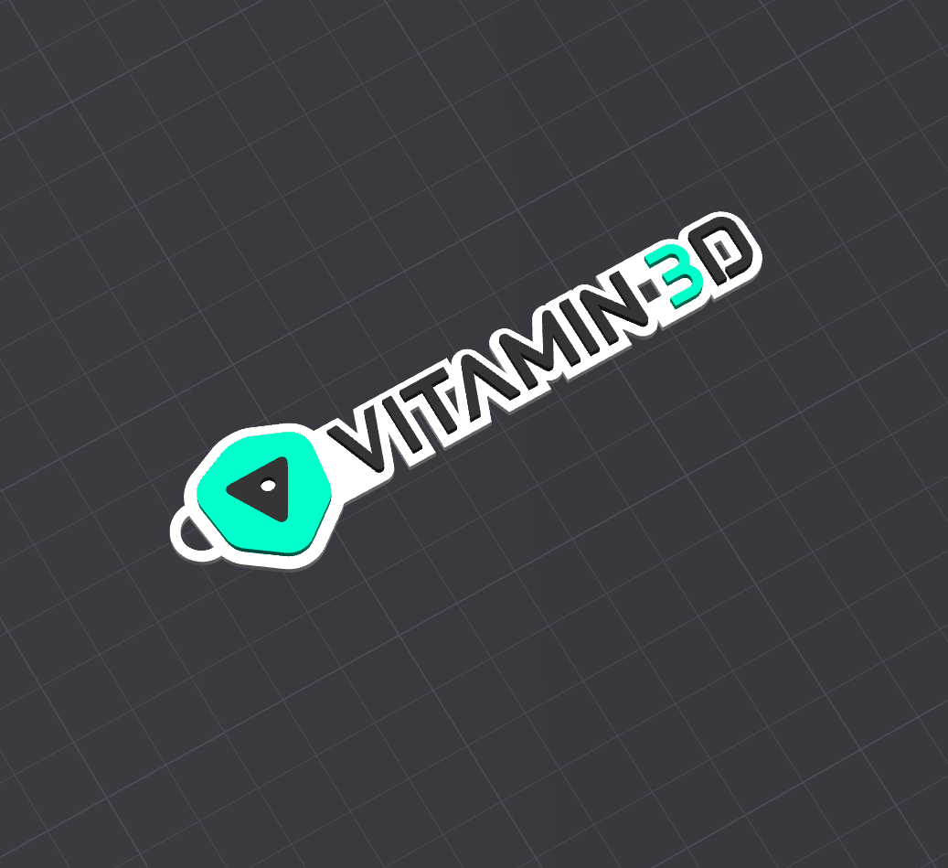 Vitamin 3D Business Keyring