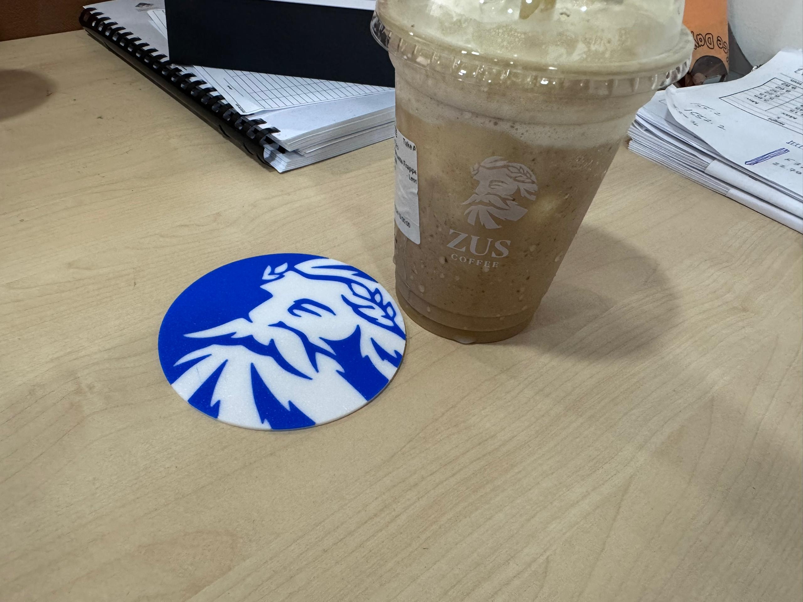 Zeus Zus Coffee Coaster