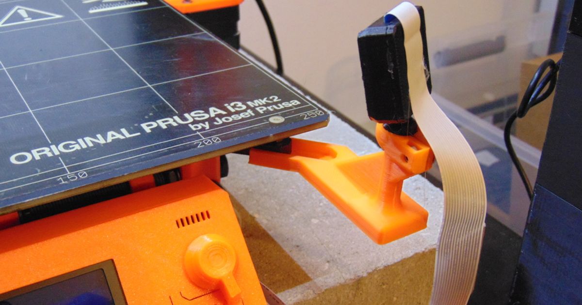 Prusa MK2 Camera Bed Mount Ball and Socket by NathanMichaelMoore