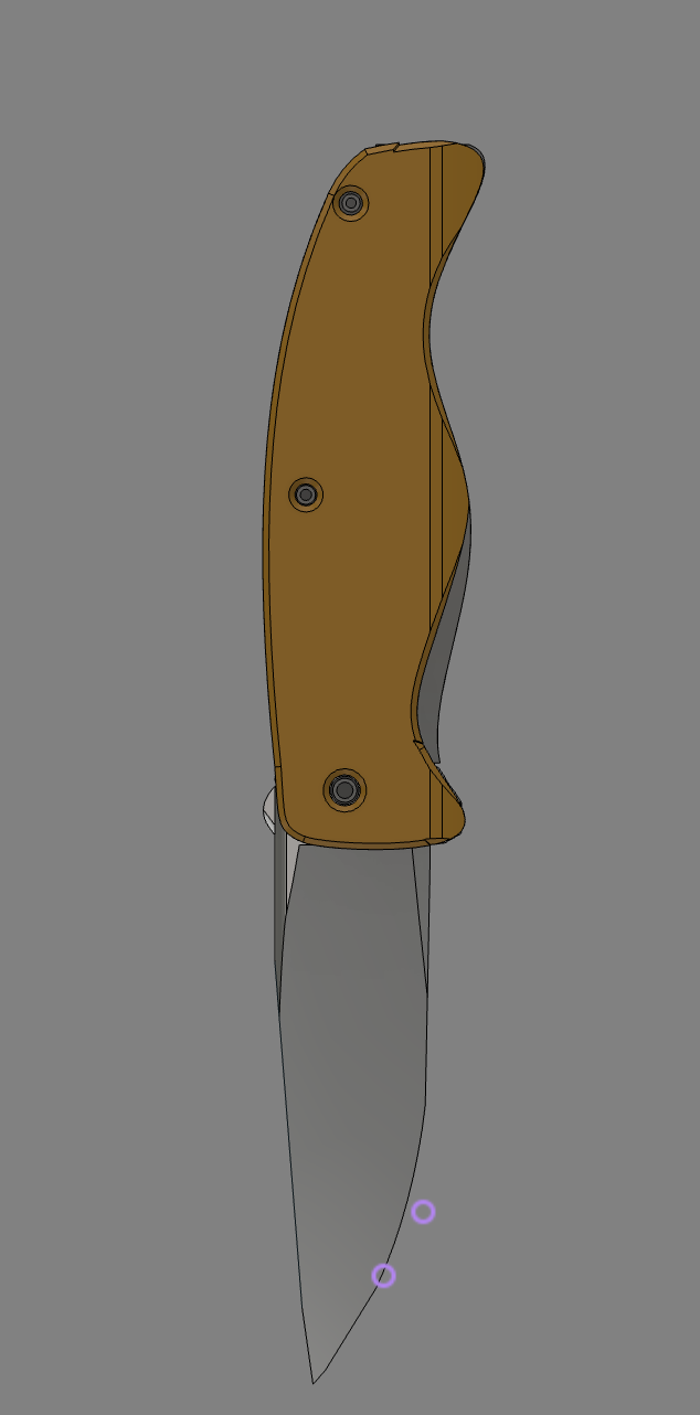 Miniatura 4 do modelo 3D Pocket Knife V2