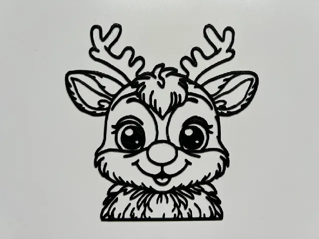 Christmas Cute Animal Wall Art #3