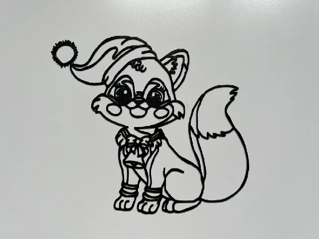 Christmas Cute Animal Wall Art #1