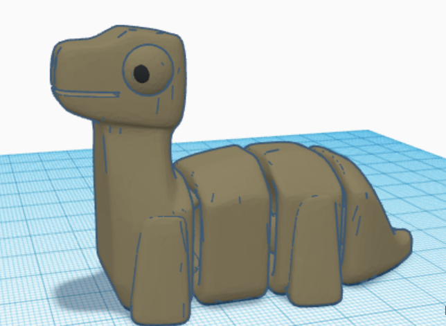 cute articulated dinosaur
