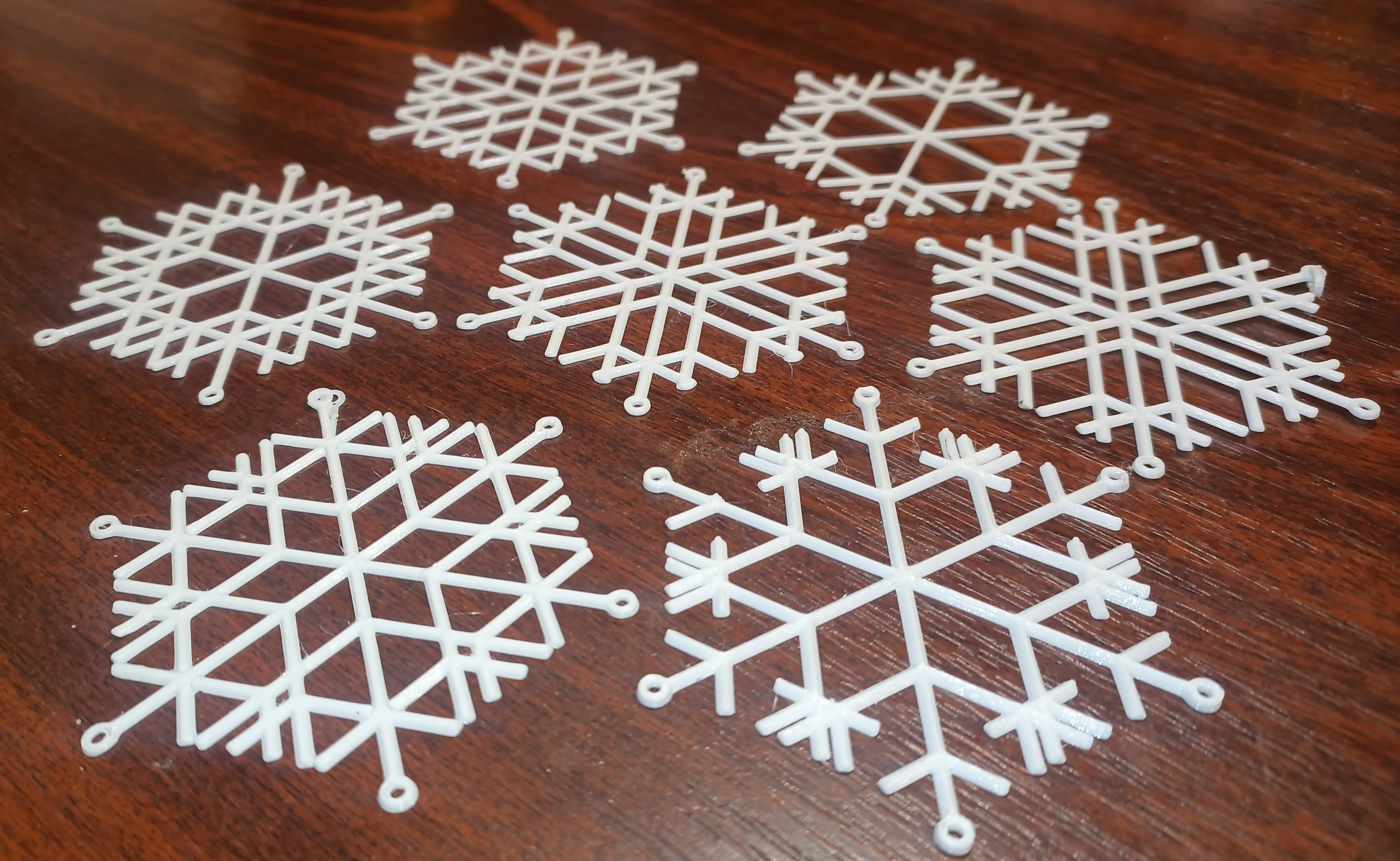 Unique christmas snowflakes