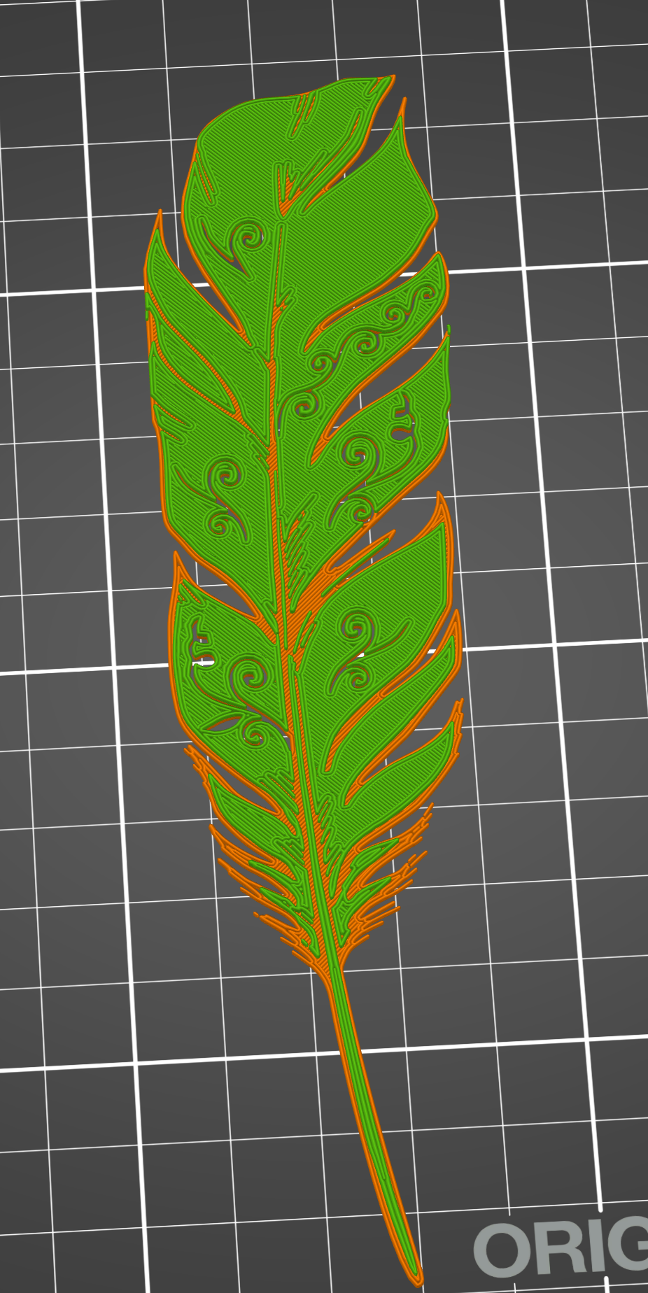 Flatback Quill Bookmark 3D model thumbnail