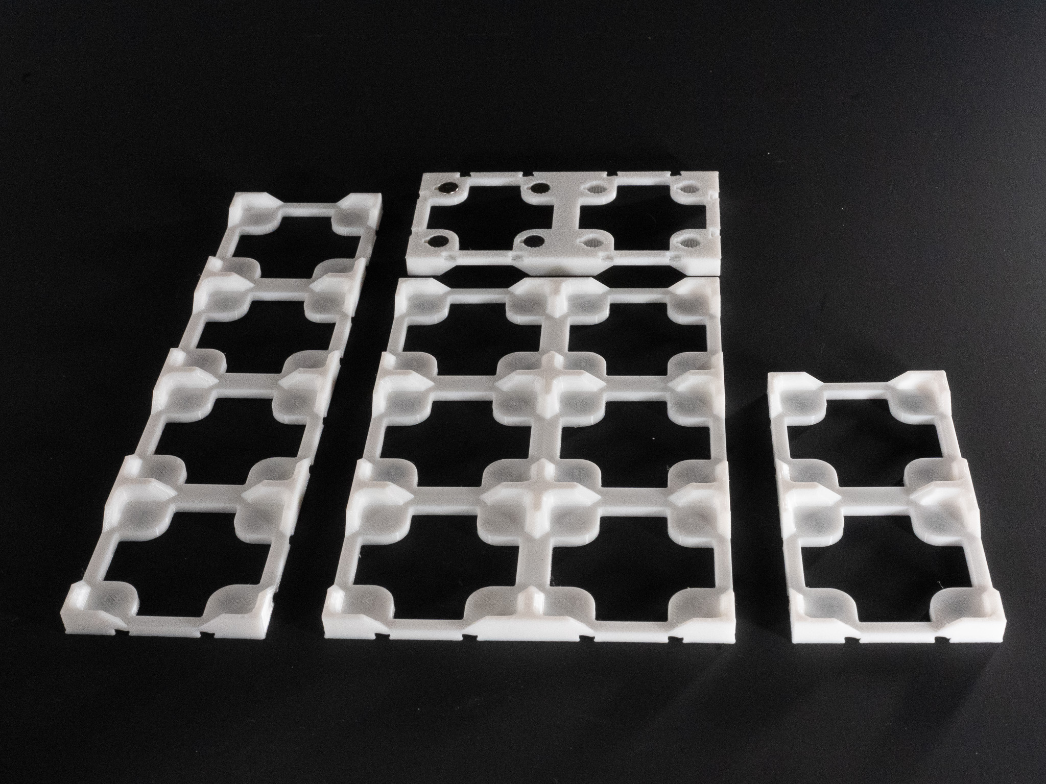 Gridfinity Magnet Base Improved - all sizes up to 13x12, 6mm and 5mm magnets
