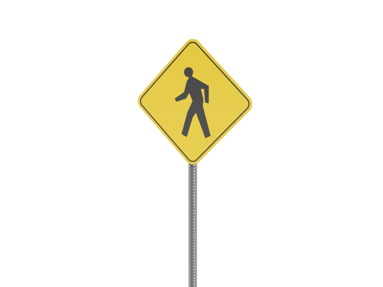 Scale Pedestrian Crossing Sign