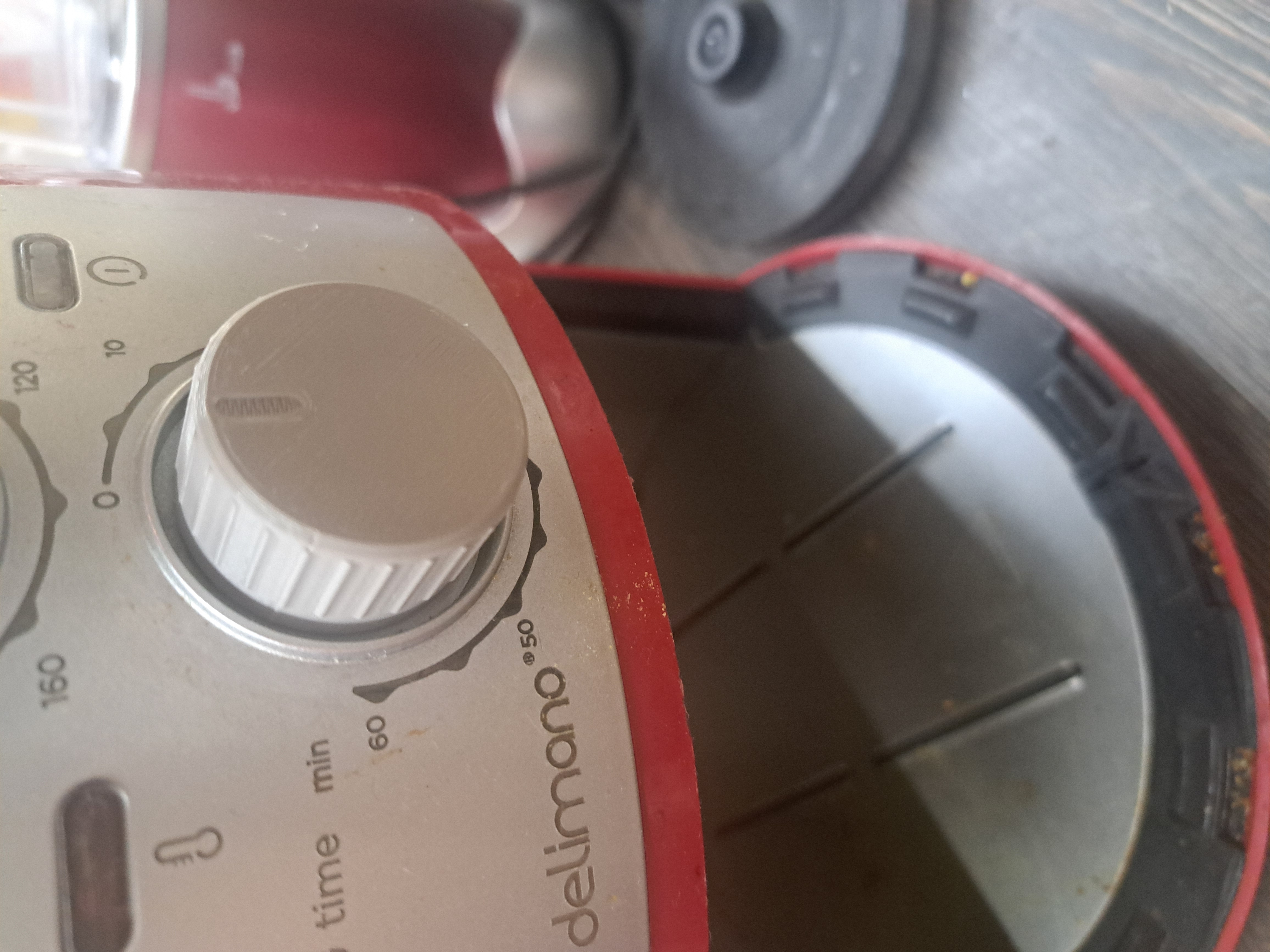 delimano air fryer time knob