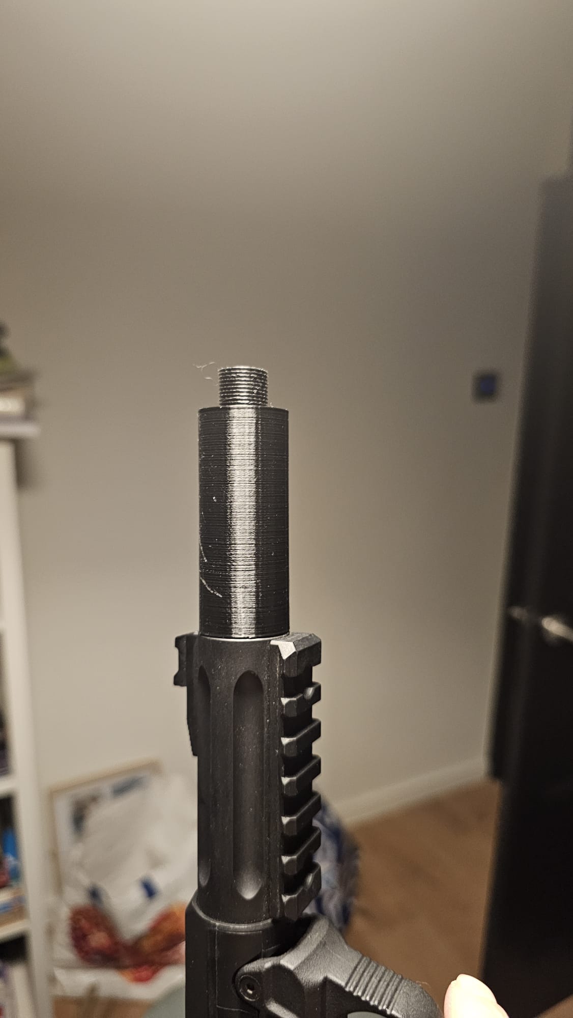 Airsoft barrel extender 14mm ccw - 6 cm long