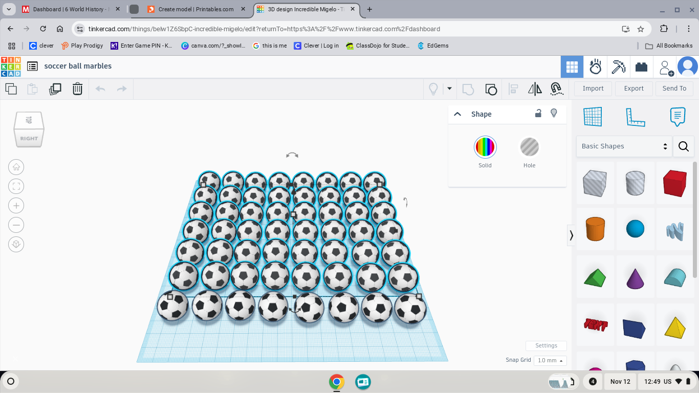 soccer ball marbles