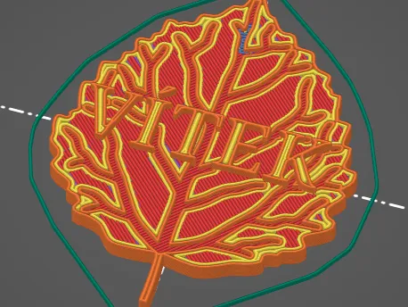 Leaf Keychain