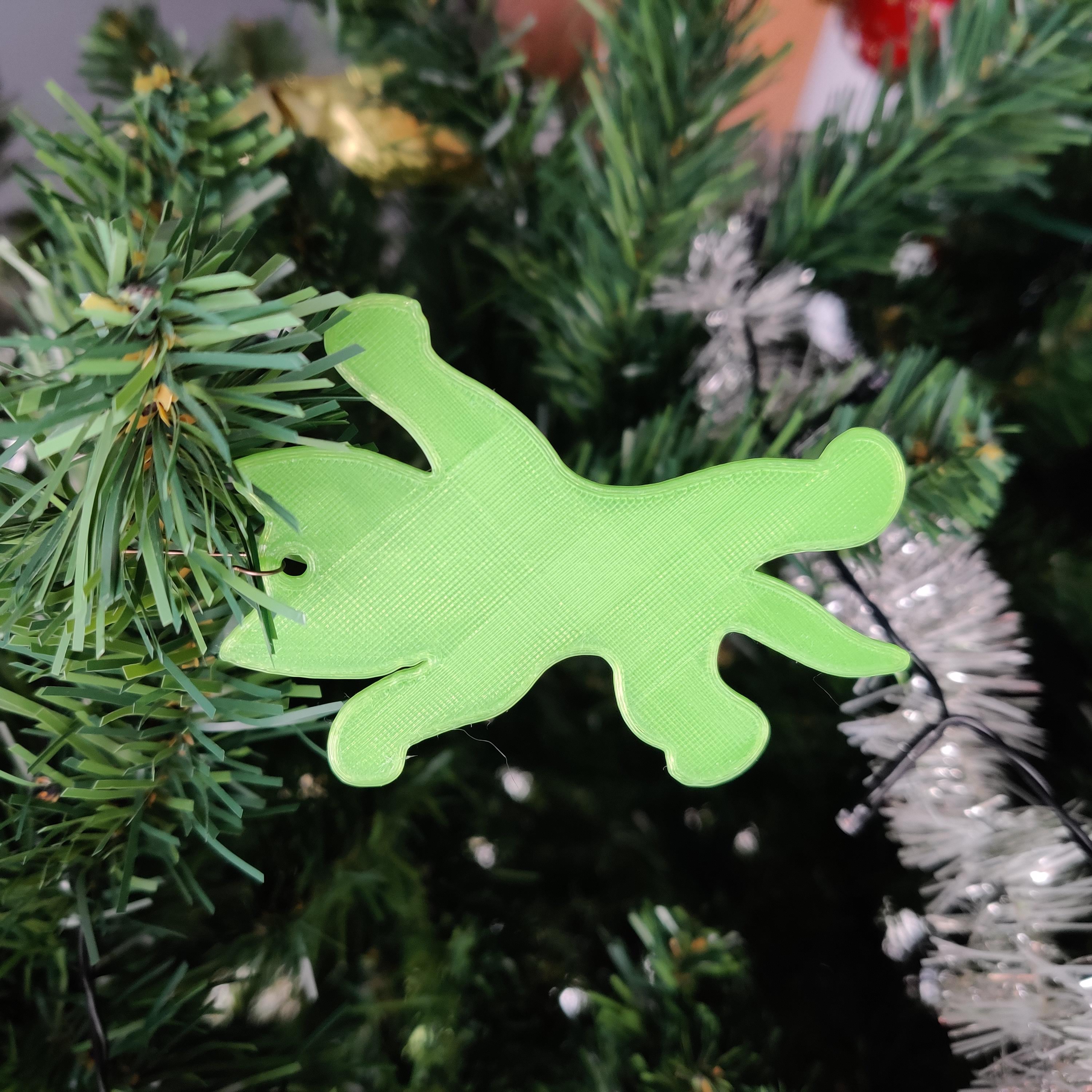 Cat christmas tree ornament 2/3