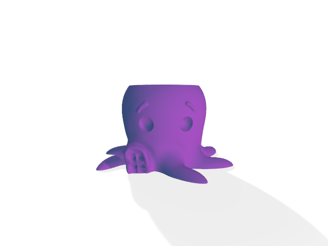 Maceta de pulpo kawai
