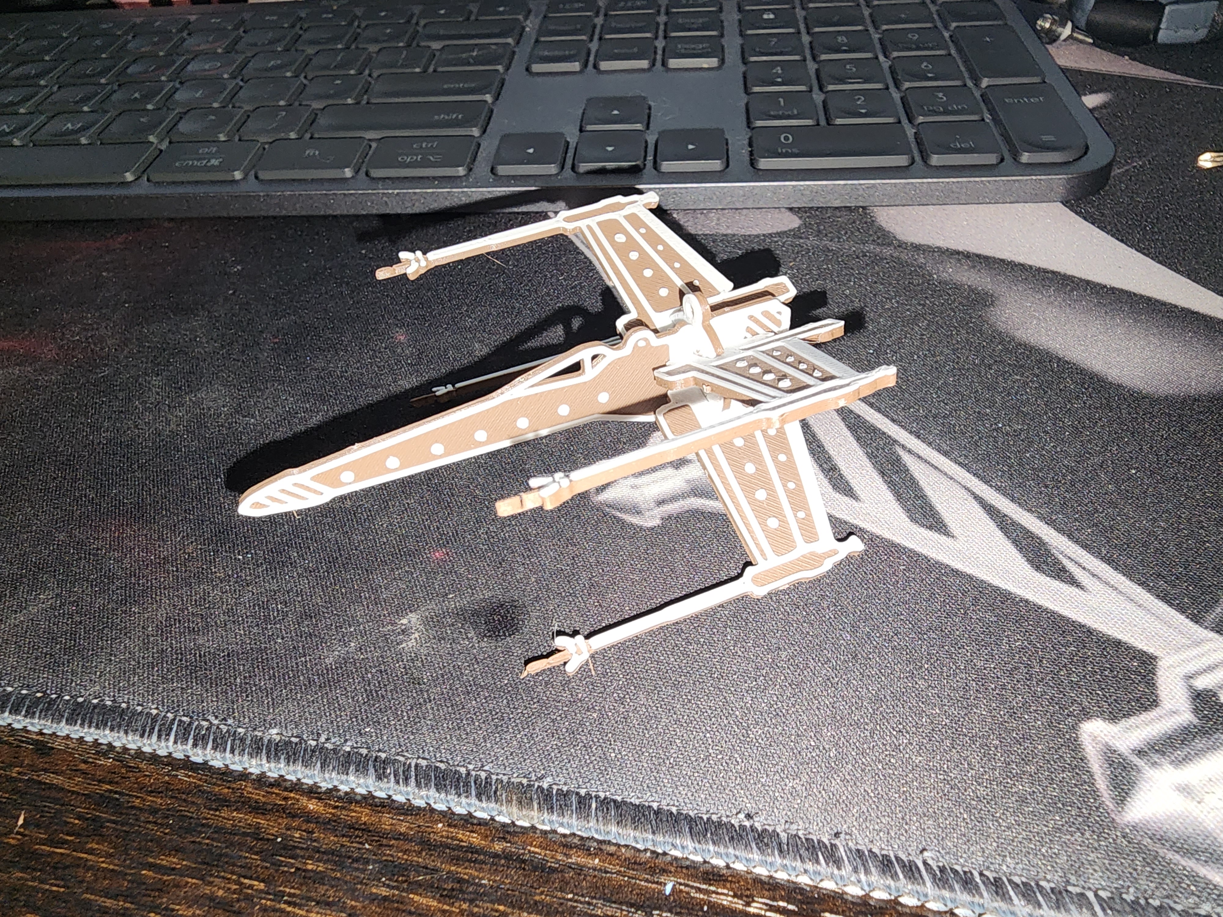 Gingerbread X-Wing Kit Card 3D model thumbnail