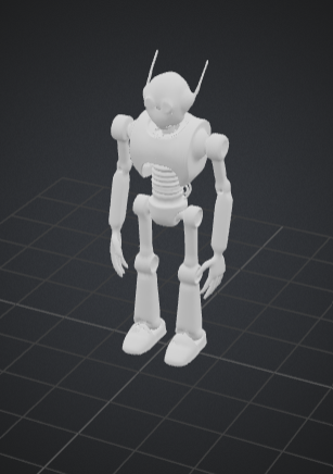 Simple Robot Standing (Made with Meshy.ai)