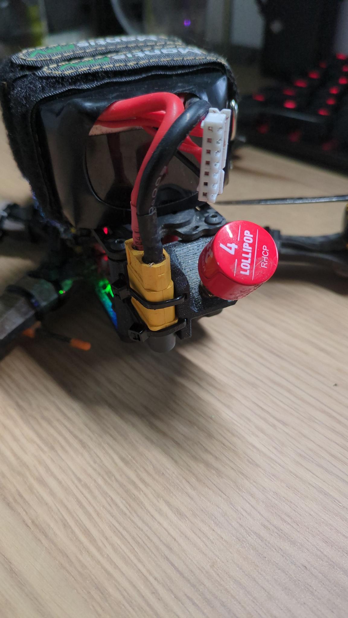 TBS Source One mount for xt60 and SMA mount