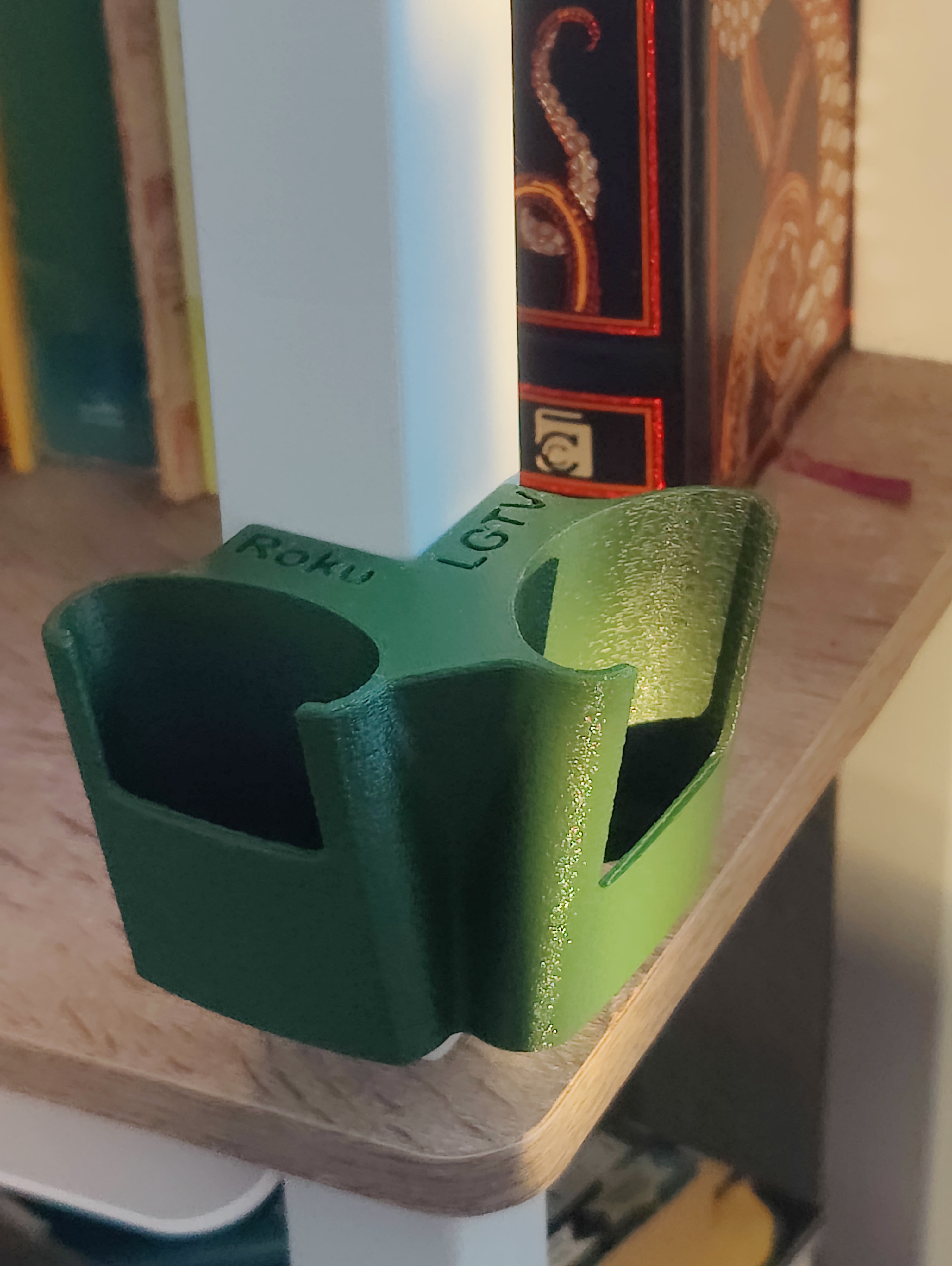LG TV and Roku Corner Remote Holder