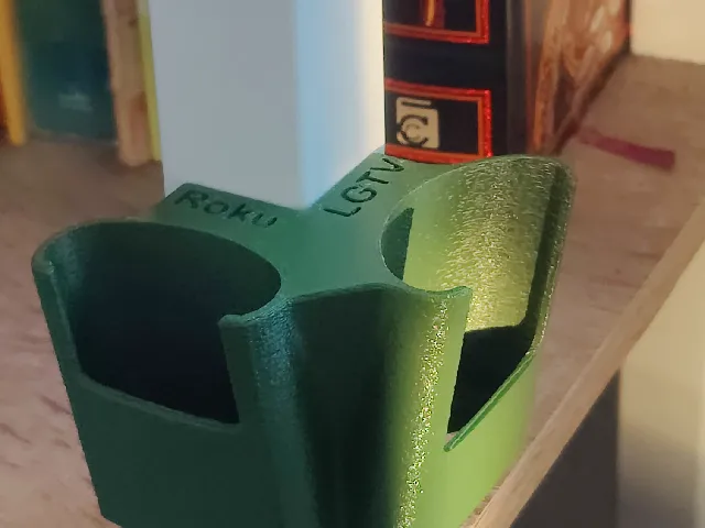 LG TV and Roku Corner Remote Holder