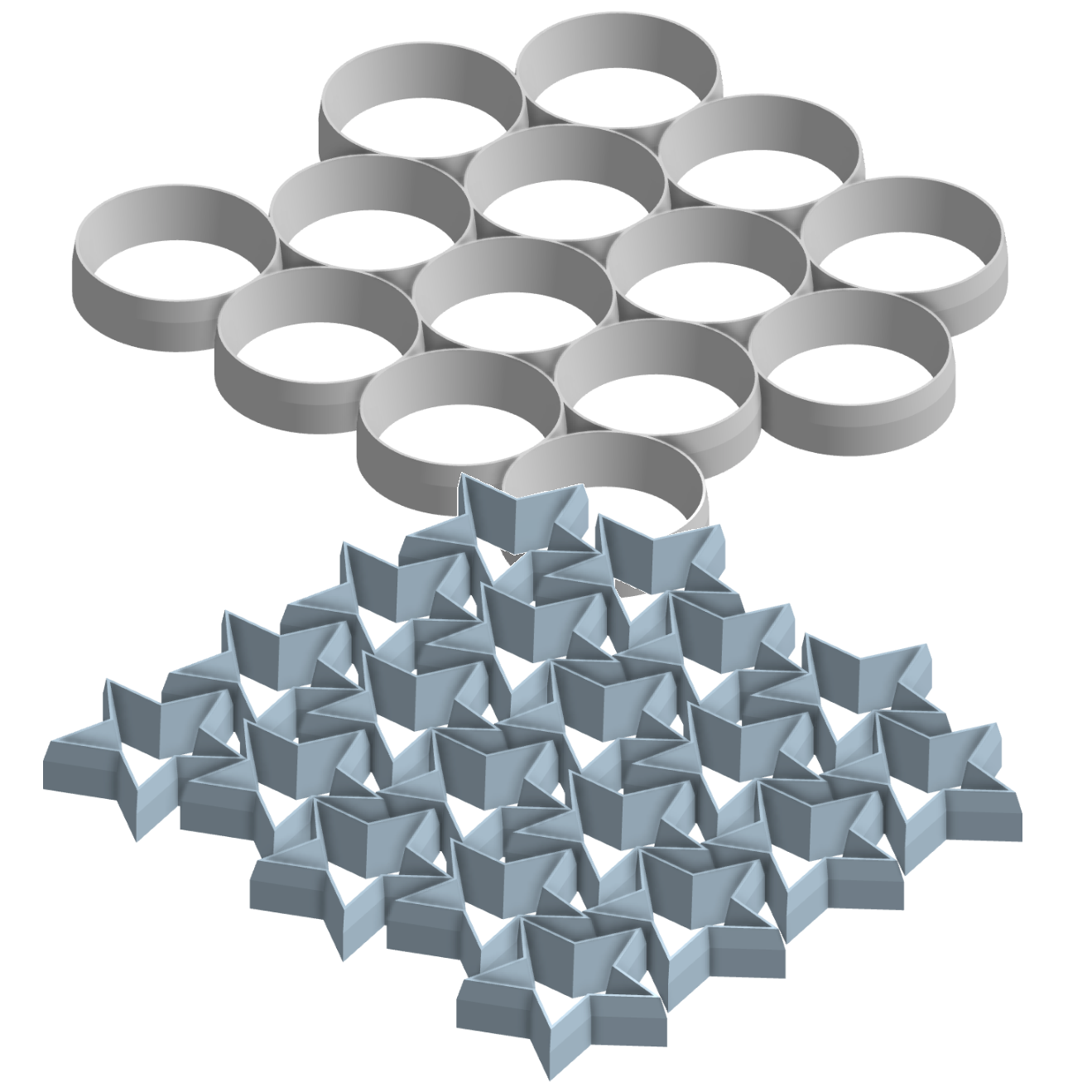 Multi cookie cutter - hearts, stars, round