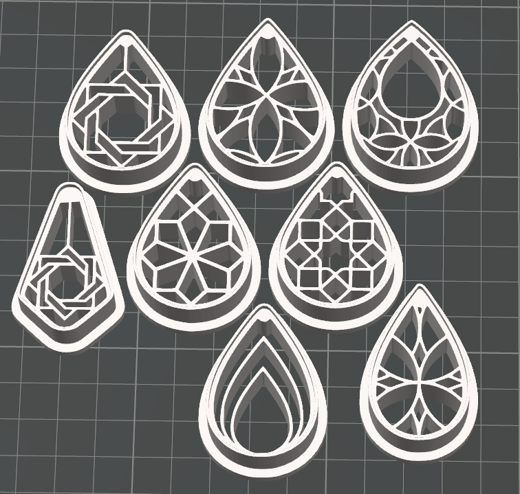 16 special design series of polymer clay cutters
