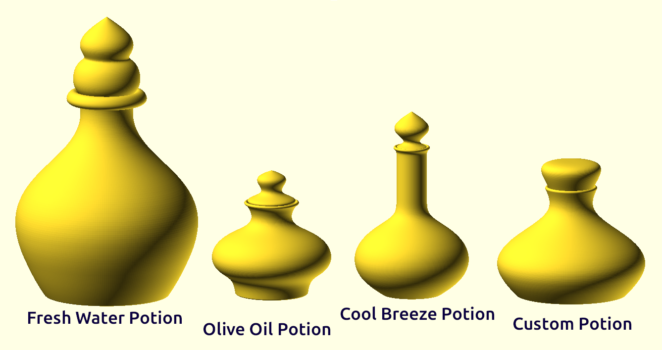 Bottle Designer (OpenSCAD) — miniatura 2