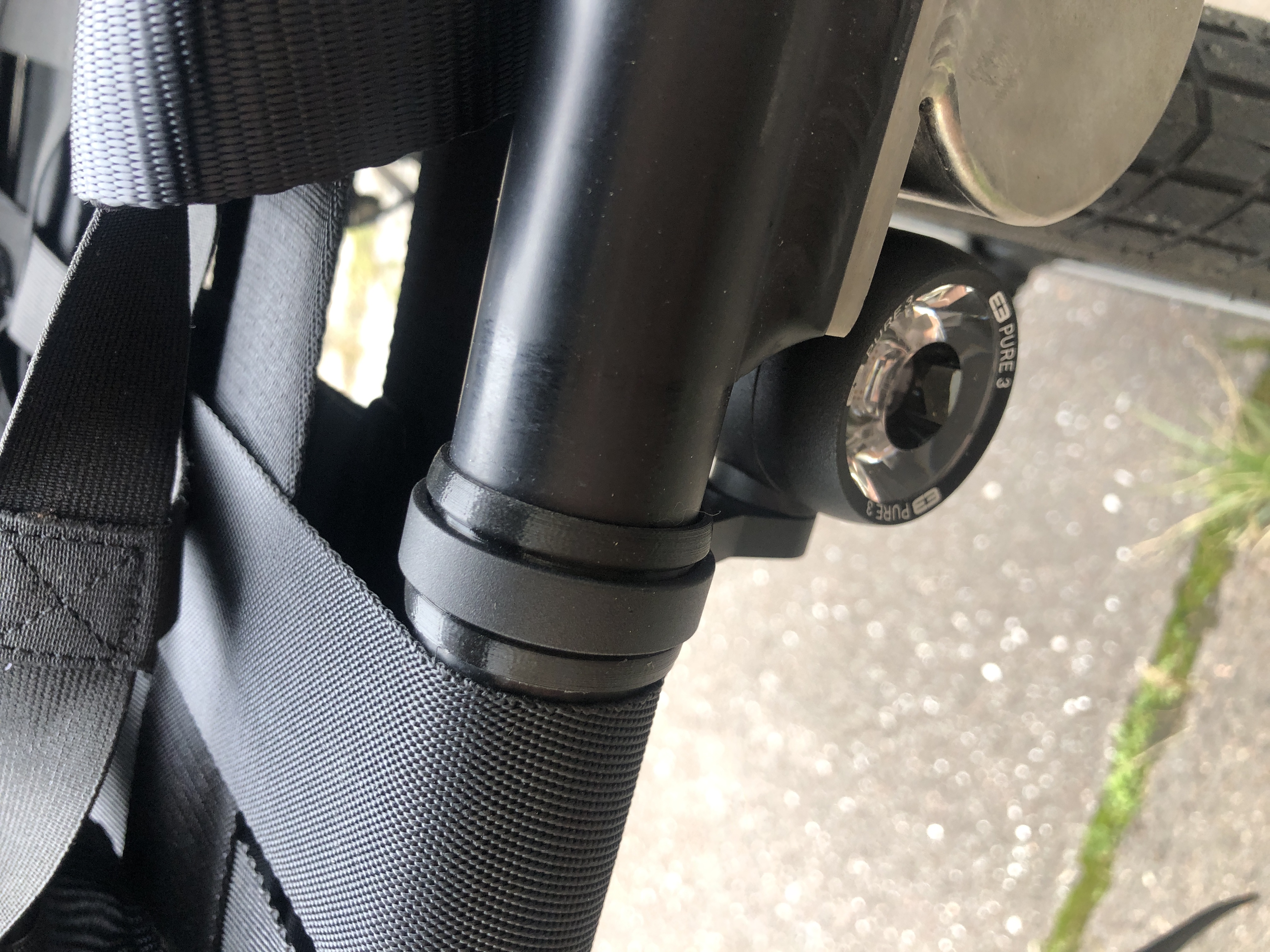 Supernova light ring adapt front rack Omnium cargo bike