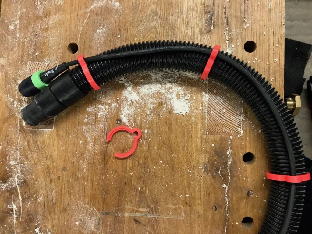 Cable clip for Festool / Starmix shop vac hose 35mm