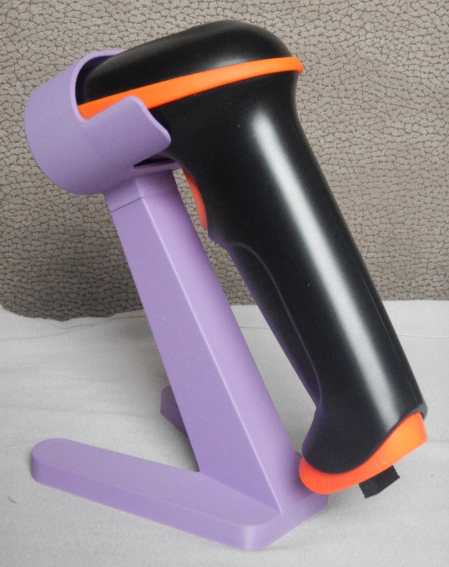 Ständer für Hand Barcode Scanner geschraubt; Stand for handheld barcode scanner screwed