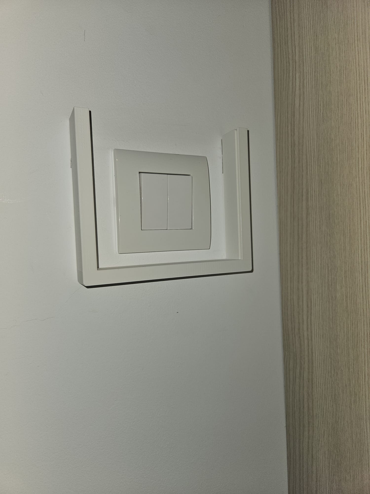 Light switch cover for home automation lights