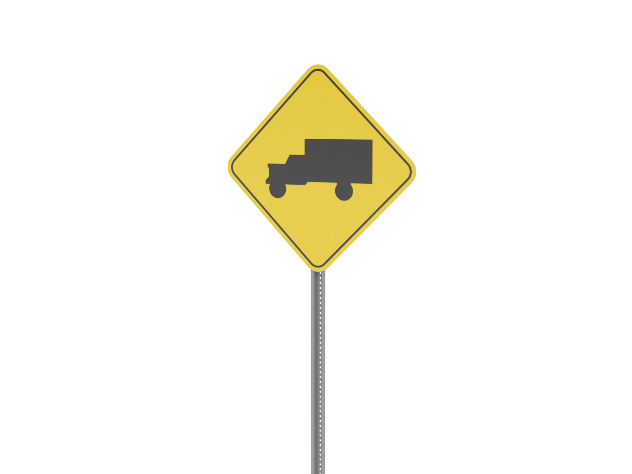 Scale Truck Crossing Sign