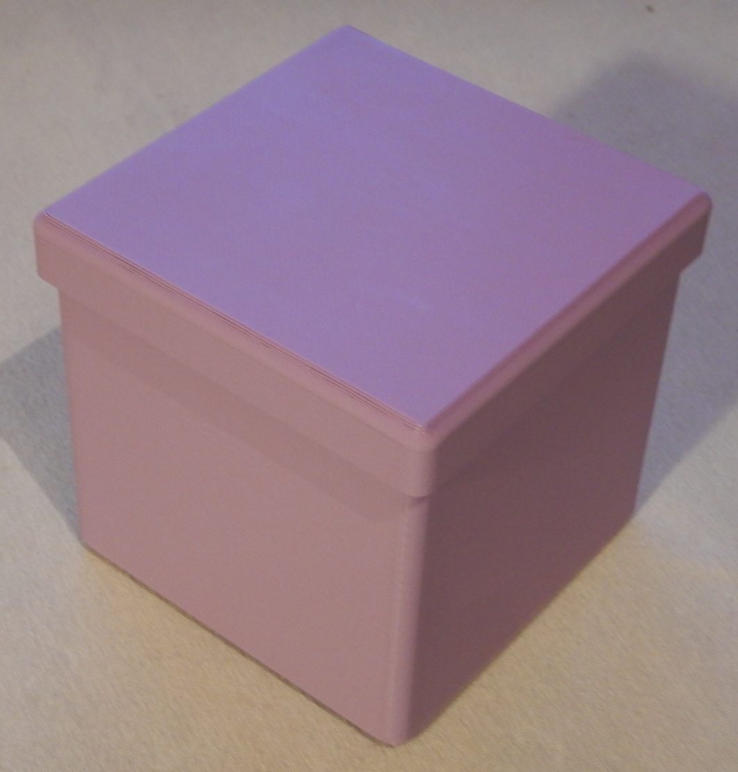 Würfel würfelförmige Dose mit Deckel; Cube can with lid