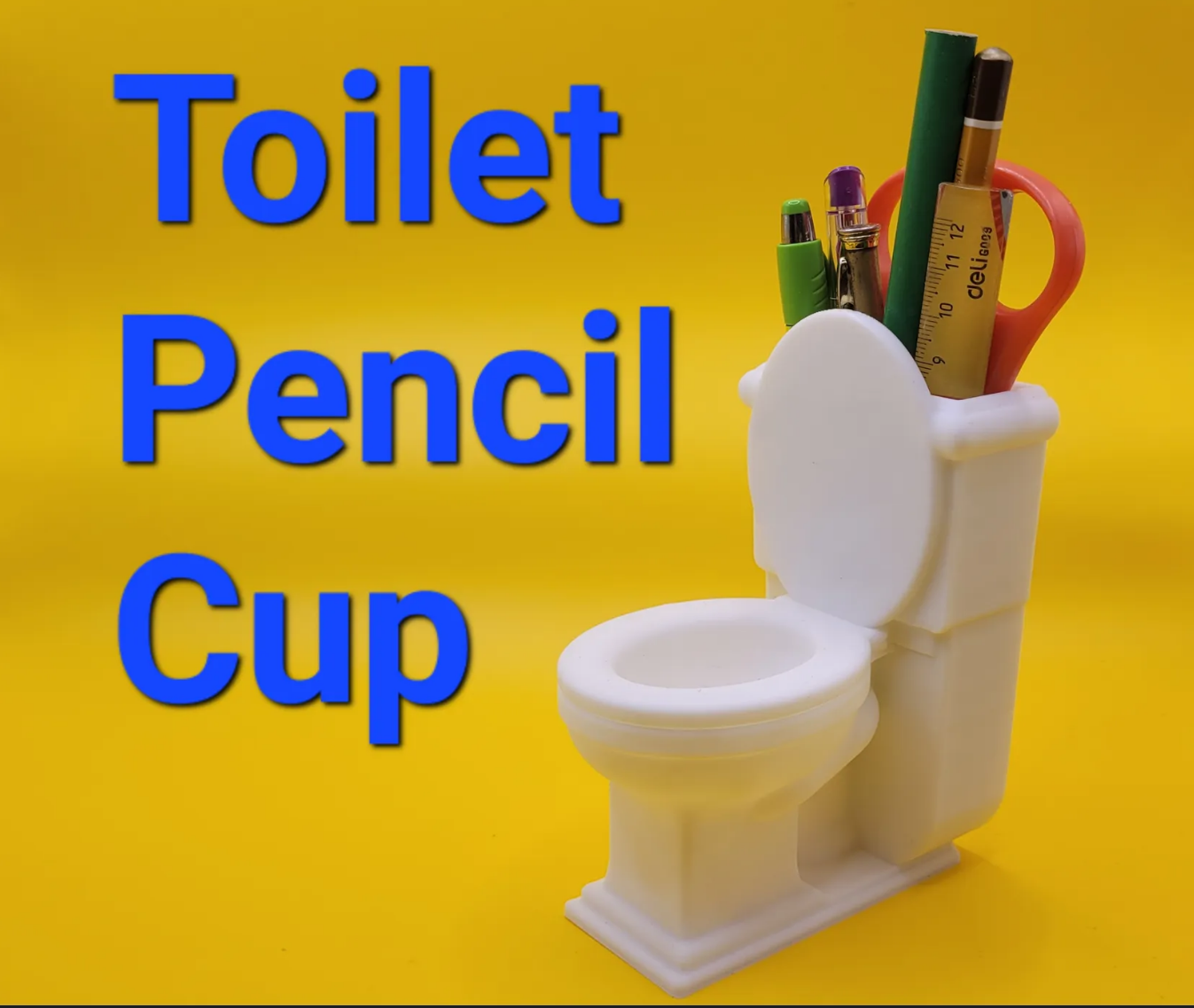 Toilet Pencil Cup