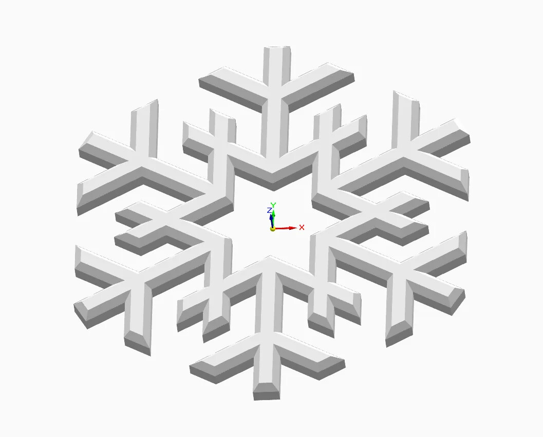 Miniatura 2 do modelo 3D Snowflake Coaster