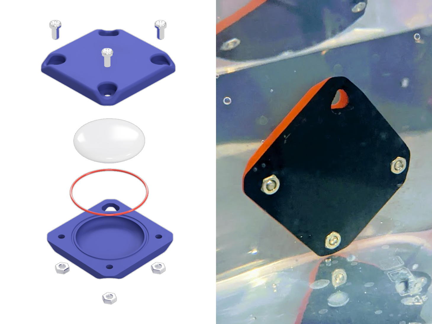 Waterproof AirTag Key Ring Case