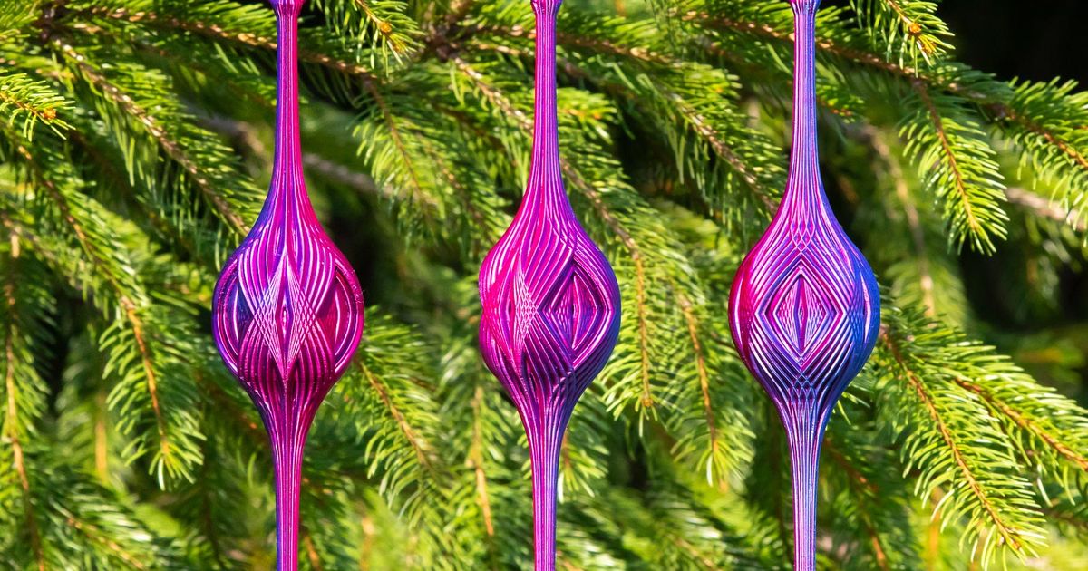 Diamond Christmas Stretch Ornament 2024 by Dazus K | Download free STL ...
