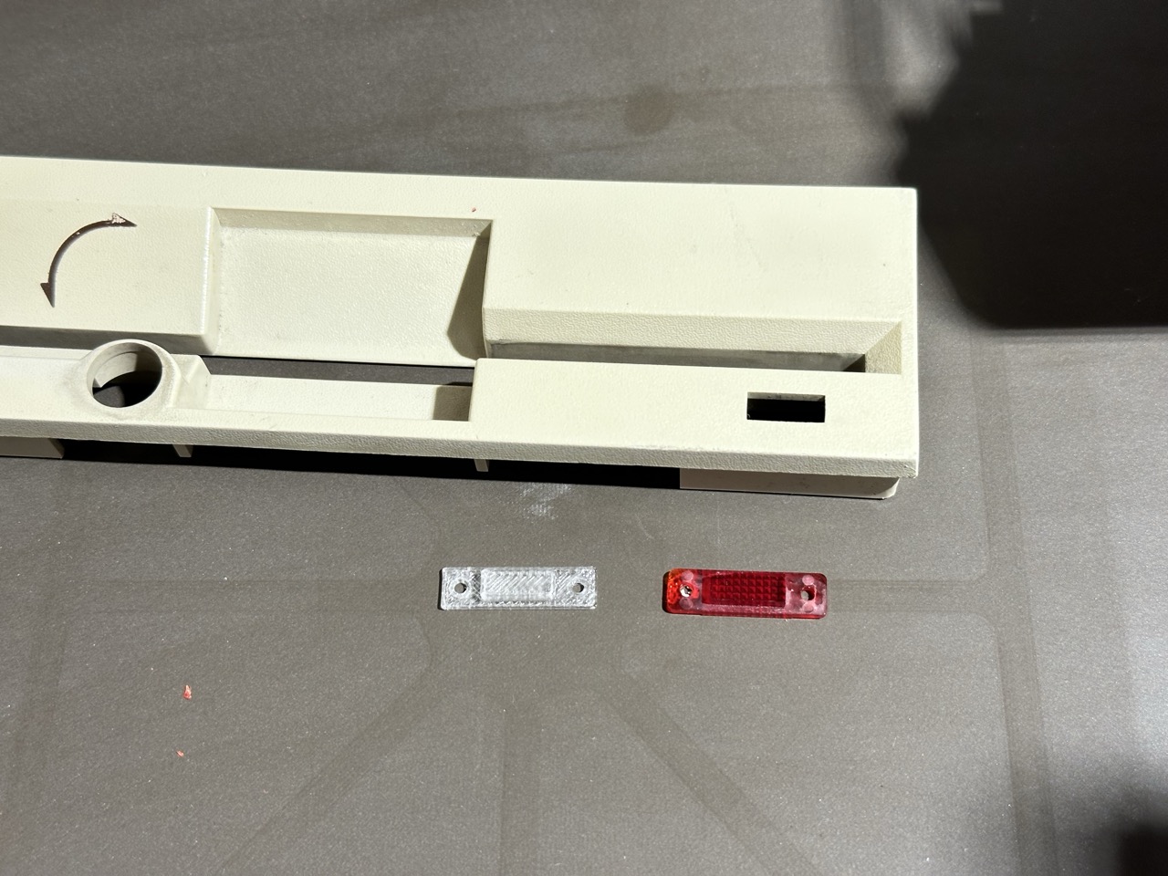 Teac FD-55 5.25 Floppy LED diffusor 4x10mm