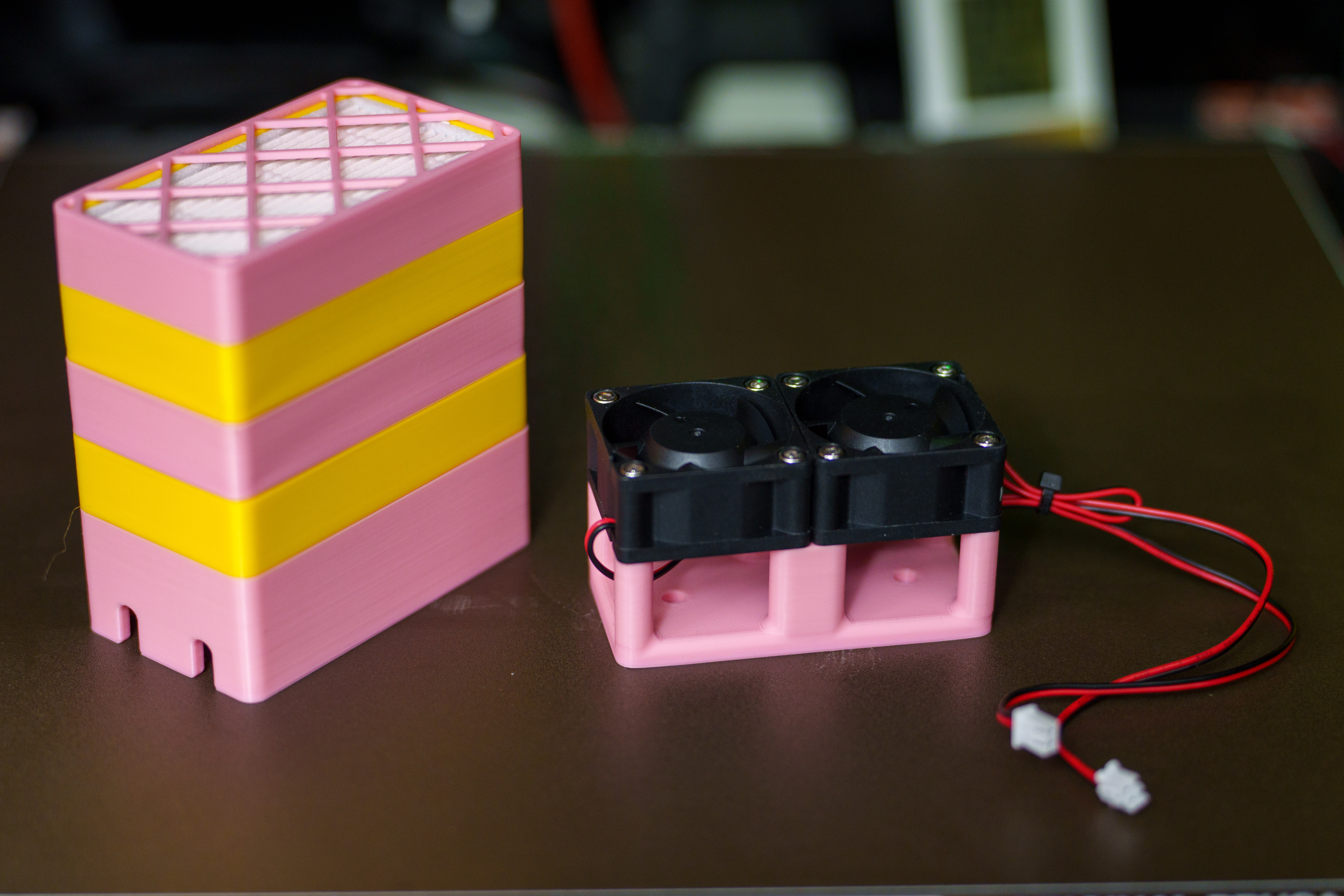 Shortcake N-stack Carbon / HEPA Filter for 3D Printers and Other Small Enclosures (Bento / Bentobox Alternative)
