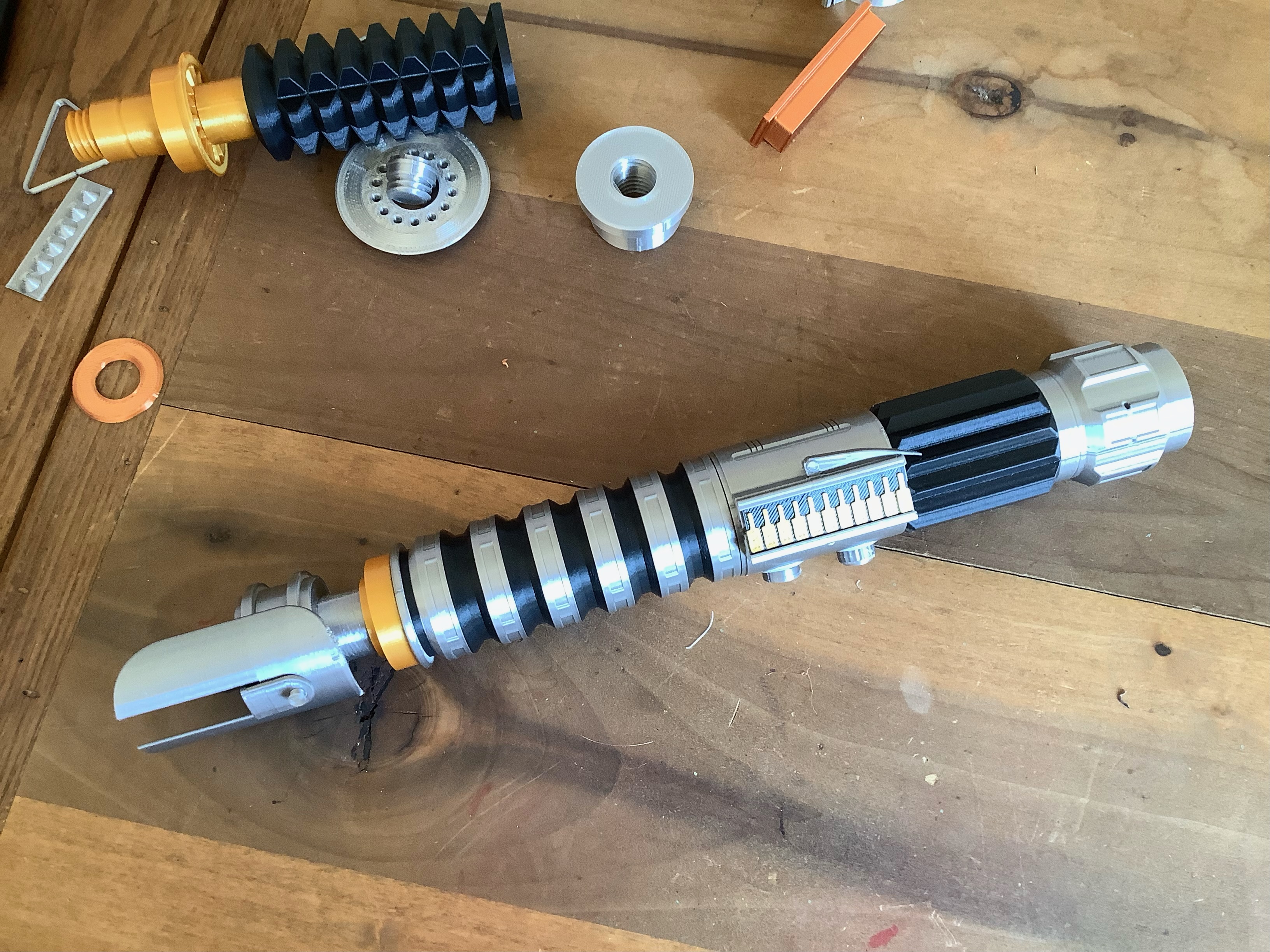 Thumbnail 5 of 3D model Build Your Own custom Lightsaber, customizable Modular Lightsaber Parts