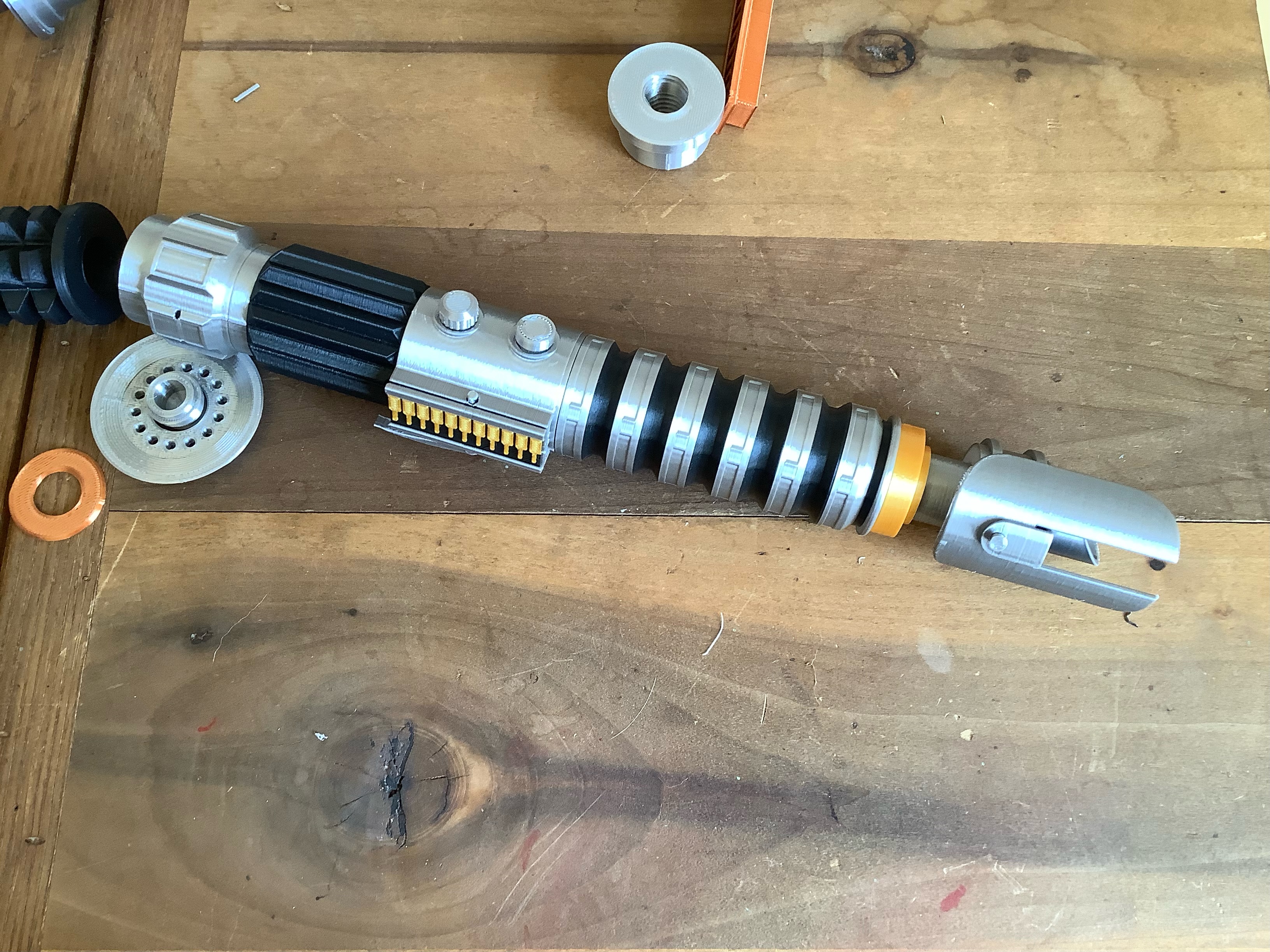 Thumbnail 7 of 3D model Build Your Own custom Lightsaber, customizable Modular Lightsaber Parts
