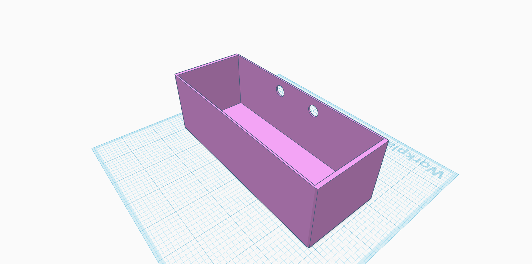 Miniatura 3 do modelo 3D Wall Mountable Rectangular Box