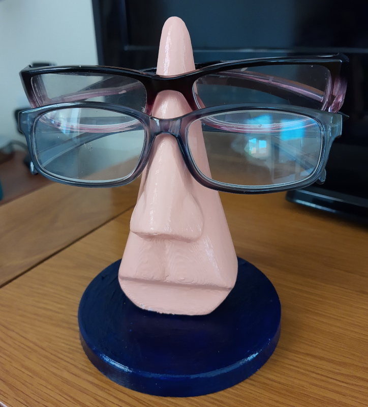 Nose Eye Glass Holder (easy print) by sej7278