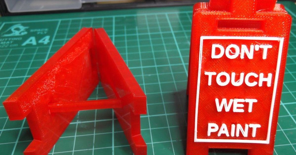 Parametric Floor Standing Signs by sej7278 | Download free STL model ...
