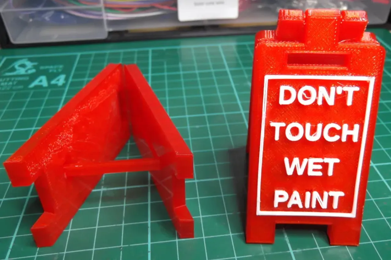 Parametric Floor Standing Signs by sej7278 | Download free STL model ...