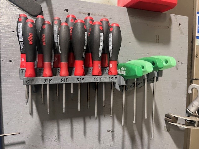 WIHA TORX AND IP TORX SCREWDRIVER HOLDER T6-T25 6IP-25IP
