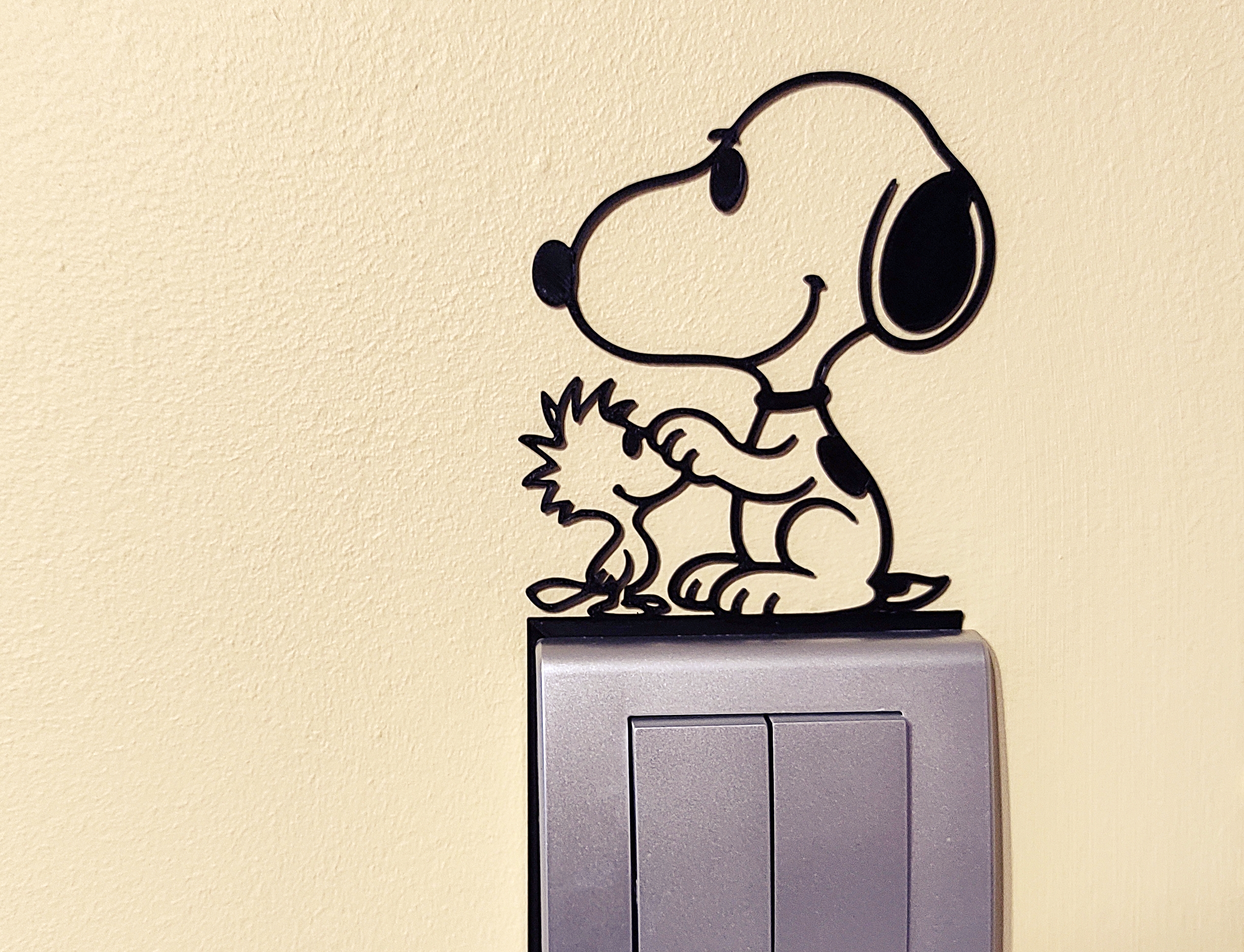 Snoopy Light Switch / Outlet Decoration – 3D Printable Model 27