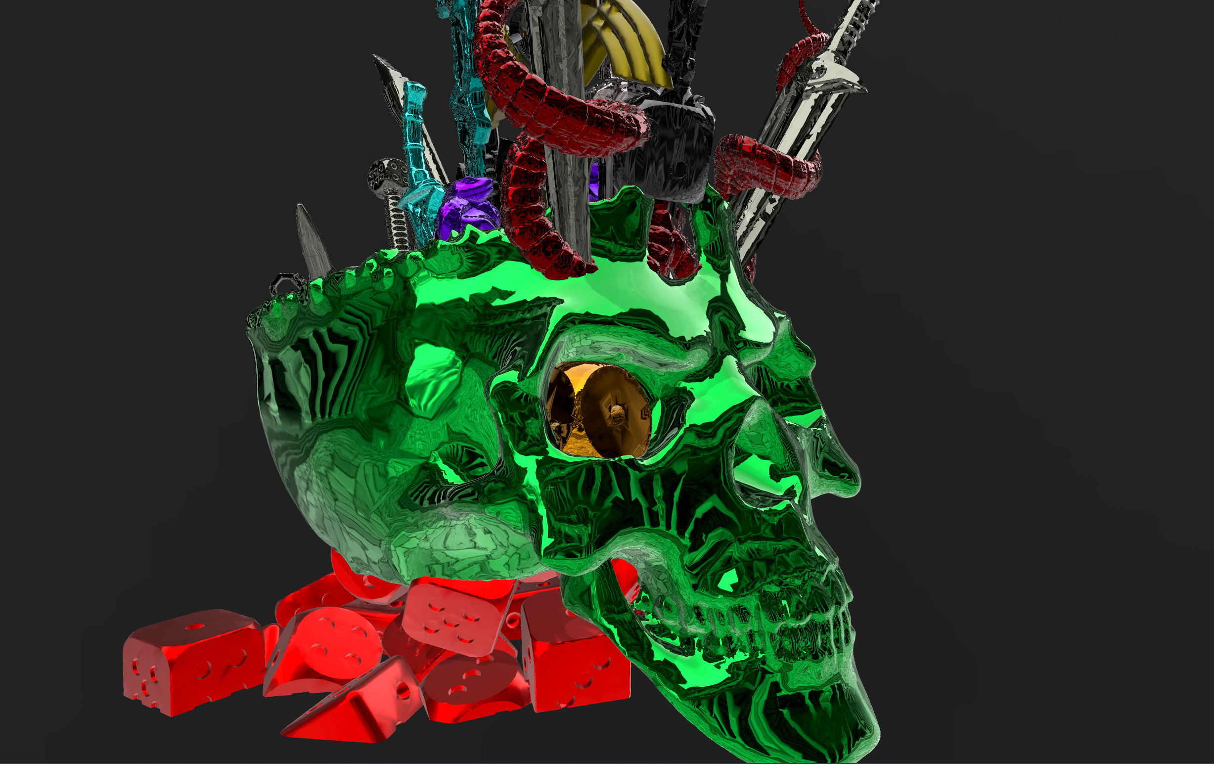 The Luck Collector 'Skull King' Series -3D Model Files