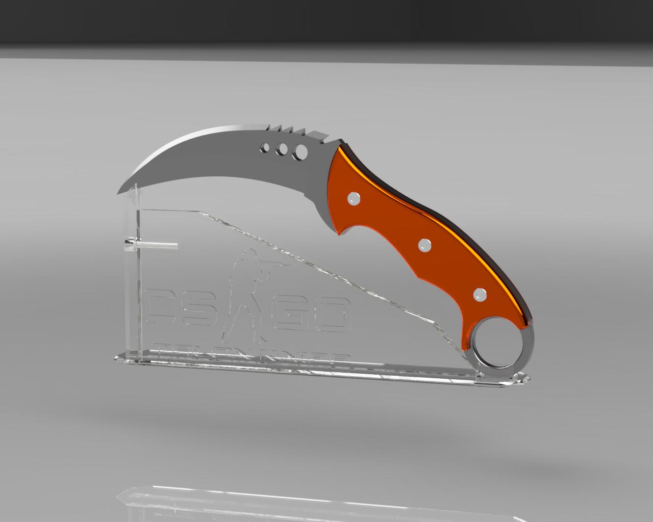 CSGO butterfly knife by Szeez, Download free STL model