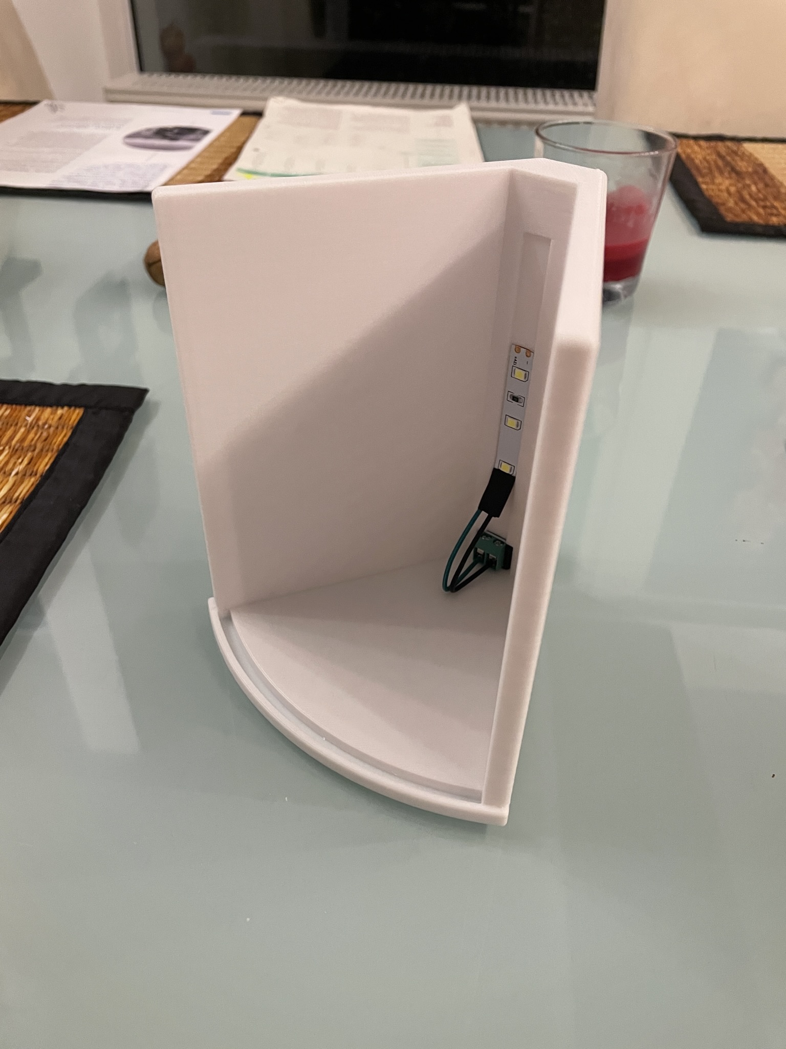 Lithophane Halter mit Seitenwand