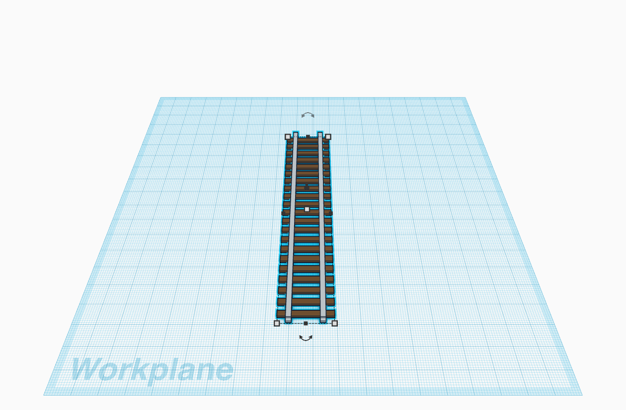 Straight Train Track