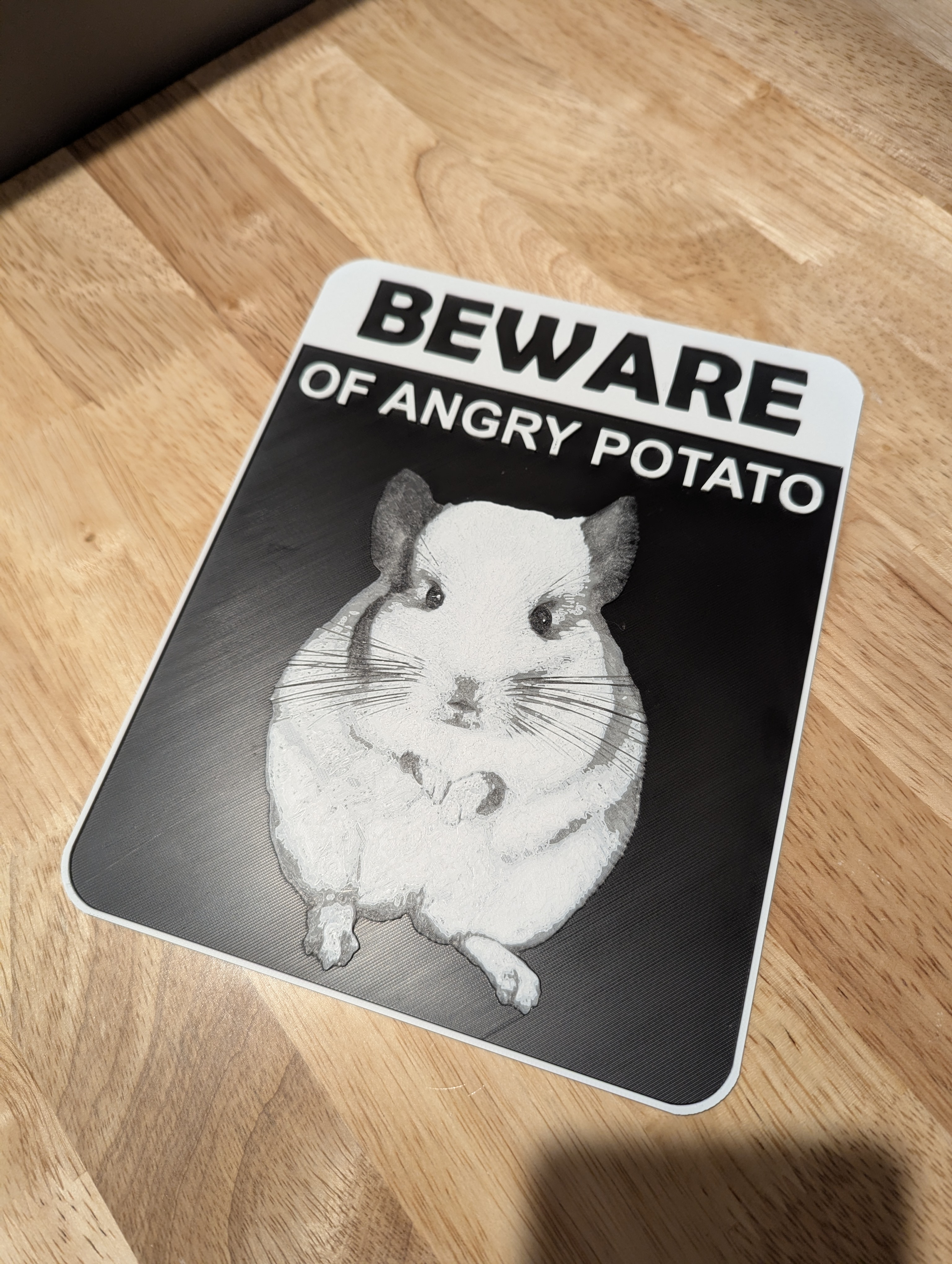 HueForge - Funny Chinchilla Sign v2 — thumbnail 2